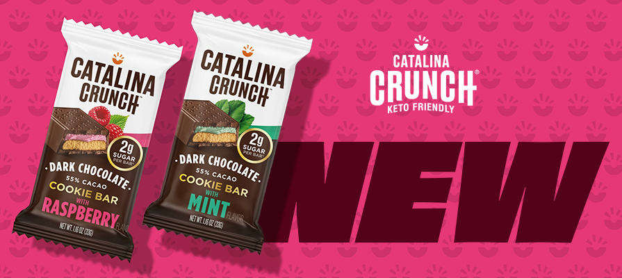 Deliciously Healthy: Catalina Crunch Dark Chocolate Cookie Bars in Raspberry and Mint - A Keto Delight!